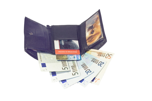 Portafoglio con banconote in euro
 - Foto, immagini