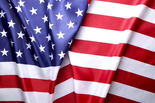 Hintergrund Flagge der Vereinigten Staaten von Amerika für nationale Feiertage Feier und Trauer Gedenktag. Symbolpolitik der USA. - Foto, Bild
