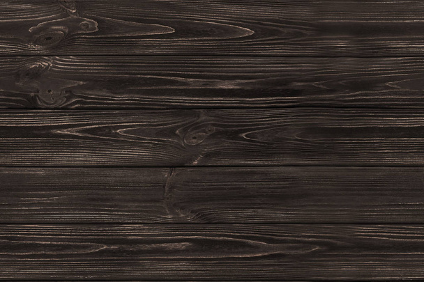 SEAMLESS dark brown wooden old planks background. Wood texture - Foto, Imagen