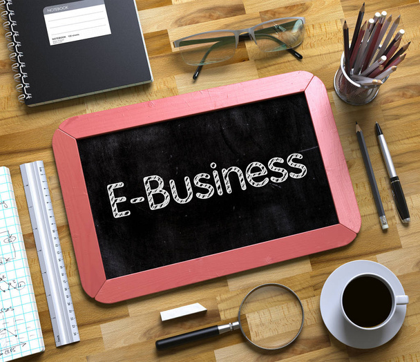 Malé tabuli s E-Business. 3D - Fotografie, Obrázek