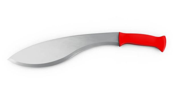 3D rendering of machete, isolated on white background. - Foto, Bild