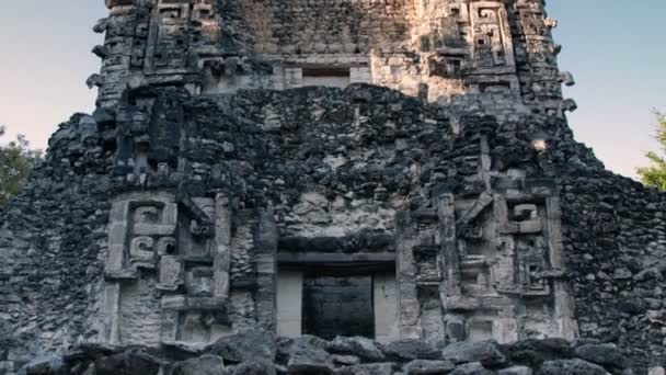 time-lapse van de Maya-ruïnes op xpujil, mexico - Video