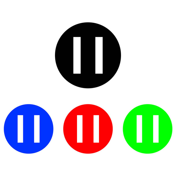 Glyphen-Symbol pausieren - Vektor, Bild