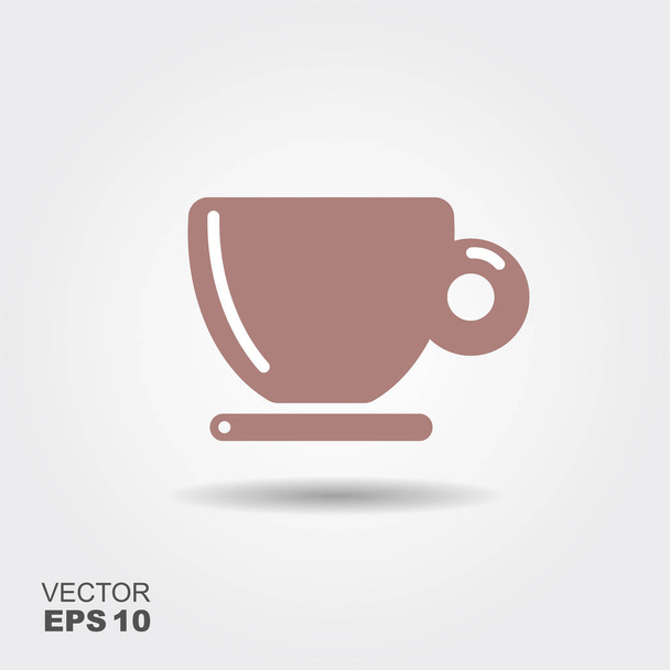 kávé-kupa ikon, vektoros illusztráció - Vektor, kép