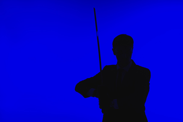 silhouette ügynök öltöny Katana tónusú kép - Fotó, kép