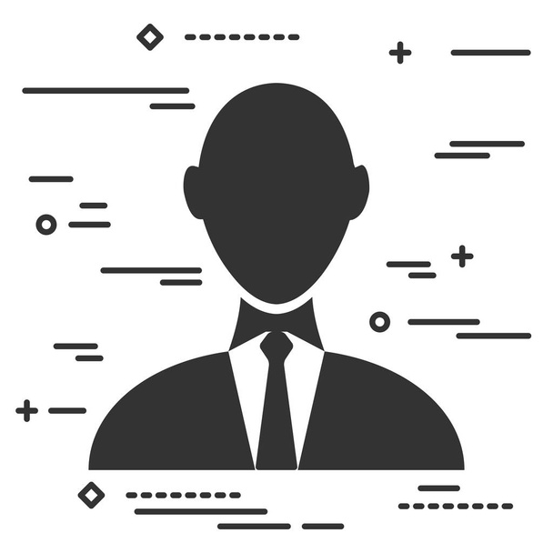 hombre de negocios icono, vector de ilustración  - Vector, imagen