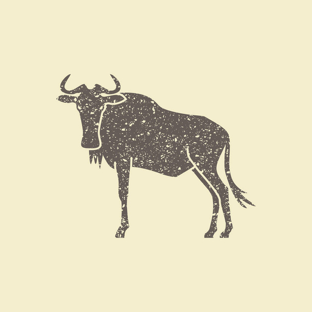 Wildebeest icono simple
 - Vector, imagen