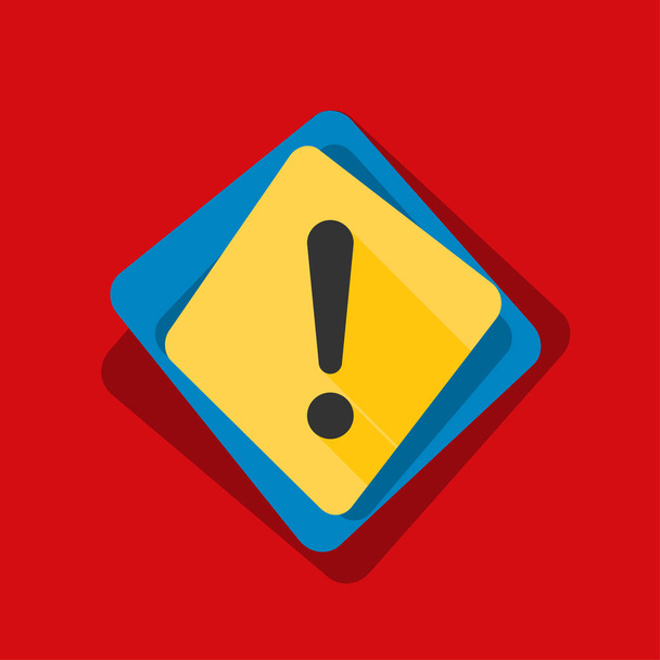 Exclamation Danger sign - Vector, Image