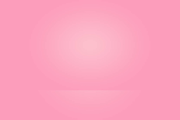 Abstract Licht Roze Rood achtergrond Kerst en Valentijnsdag lay-out ontwerp, studio, kamer, web template, Business rapport met gladde cirkel gradiënt kleur - Foto, afbeelding