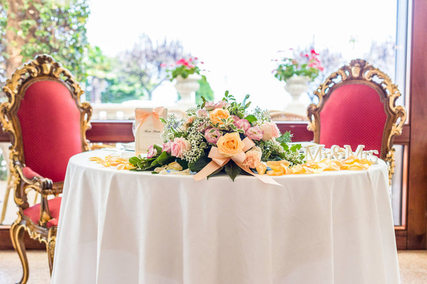 wedding reception tables - Photo, Image
