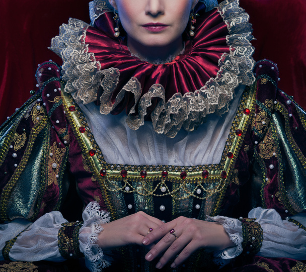 Portrait of beautiful haughty queen - Photo, Image