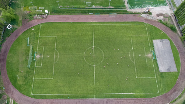 Luchtfoto voetbal Matchplay - Video