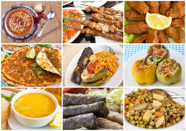 Alimentos turcos delicioso collage
 - Foto, imagen