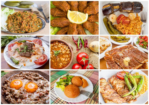 Alimentos turcos delicioso collage
 - Foto, Imagen
