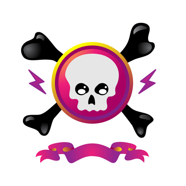 Pirate skull - Vektor, Bild