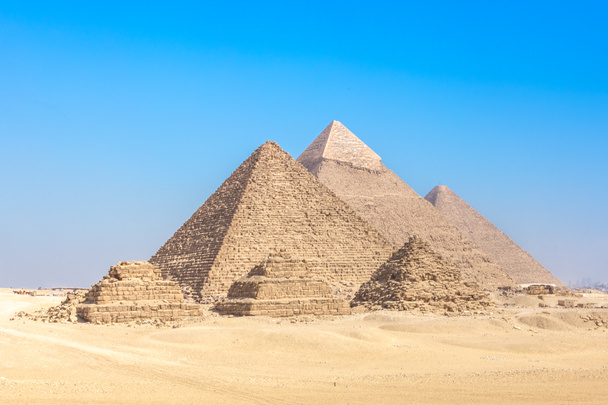Piramidy w Gizie w Egipcie - Zdjęcie, obraz