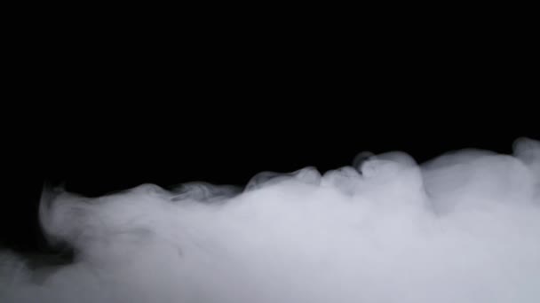Ρεαλιστικά ξηρά σύννεφα καπνού πάγου ομίχλη επικάλυψη - Πλάνα, βίντεο