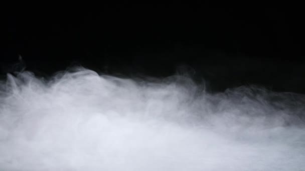 Ρεαλιστικά ξηρά σύννεφα καπνού πάγου ομίχλη επικάλυψη - Πλάνα, βίντεο