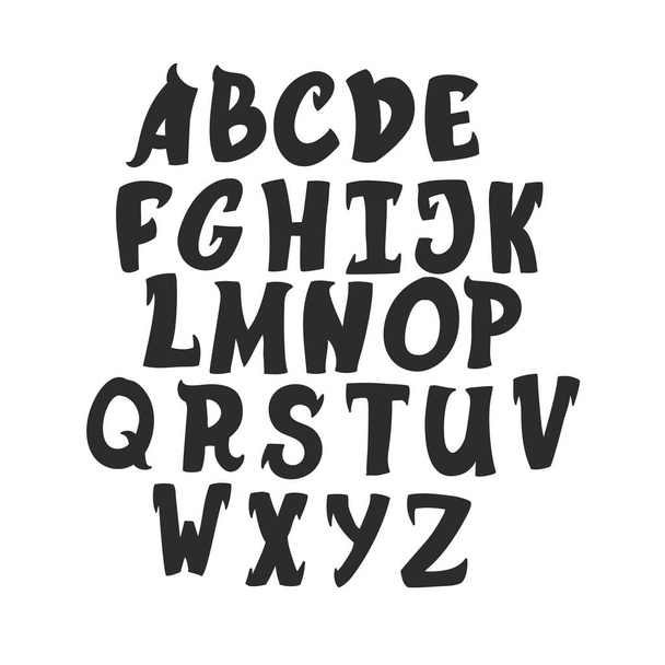 Hand lettering alphabet - Διάνυσμα, εικόνα