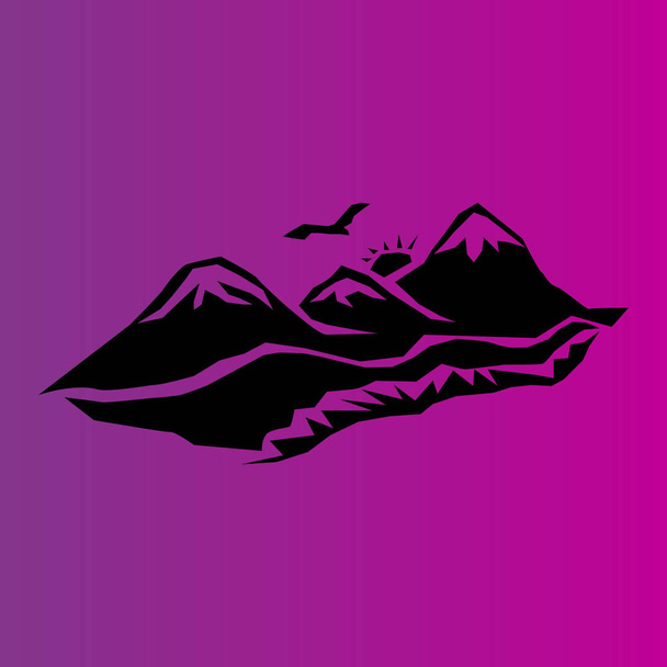  icône vectorielle Montagnes simples
 - Vecteur, image