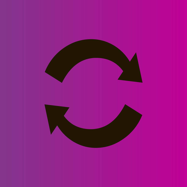  ícone plana simples de cíclico
 - Vetor, Imagem