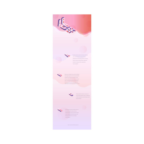 One page website beautiful tender background in trendy pastel colors with gradient. - Vektör, Görsel
