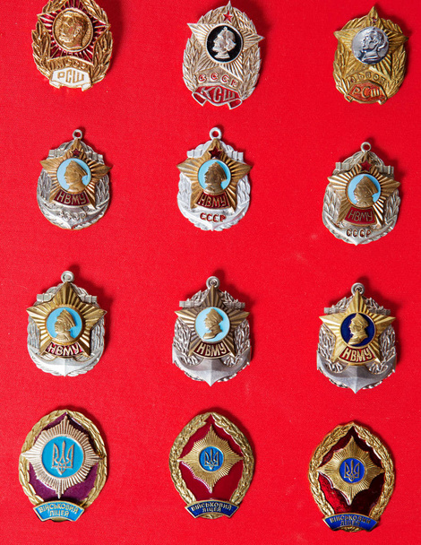 emblemas, escola militar, coleção
 - Foto, Imagem