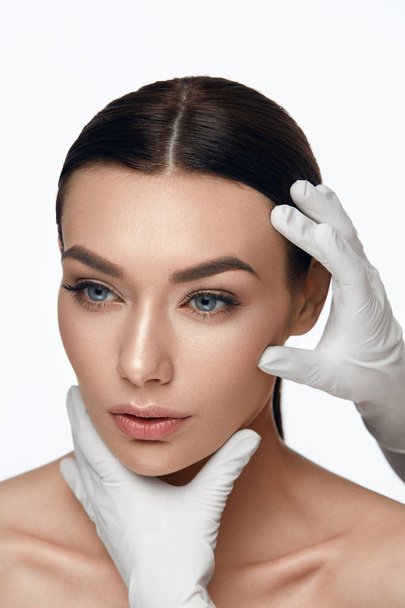 Beauty Face Skin Care. Beautiful Woman Face Before Operation - Photo, image
