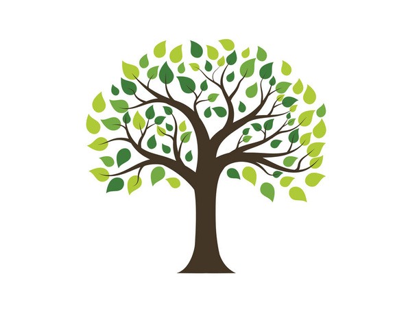 Tree icon logo template vector - ベクター画像