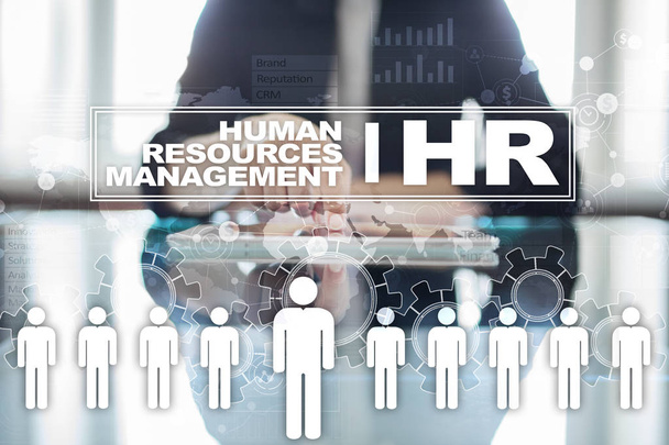 Gestão de recursos humanos, RH, recrutamento, liderança e formação de equipas. Conceito de negócio e tecnologia
. - Foto, Imagem