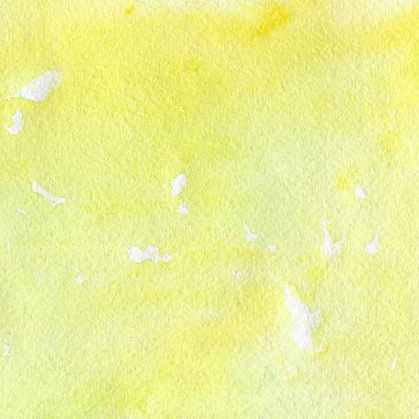 Beautiful abstract yellow watercolor background  - Φωτογραφία, εικόνα