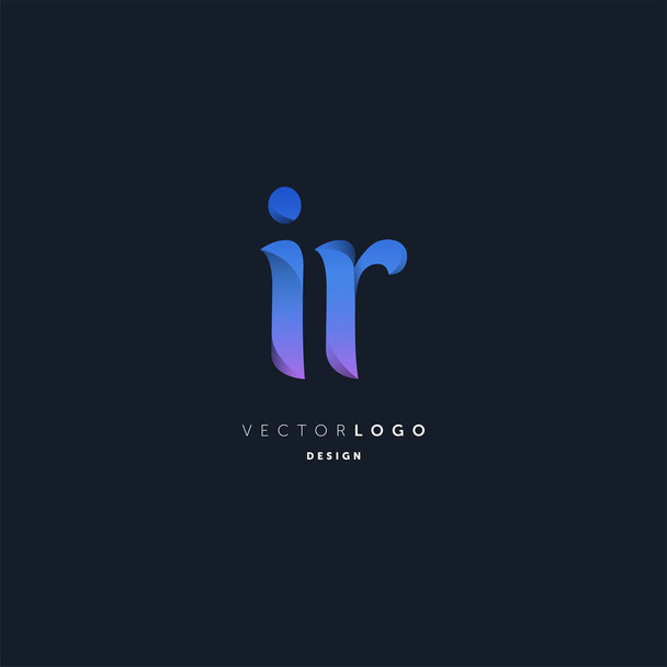 logo joint ir for business card template, vector illustration - Vektori, kuva