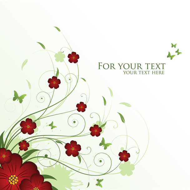 Abstract floral background - Вектор,изображение