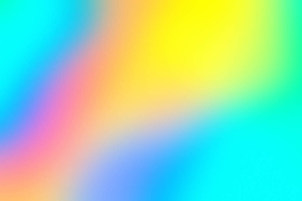 Blur holographic neon foil background - Photo, Image