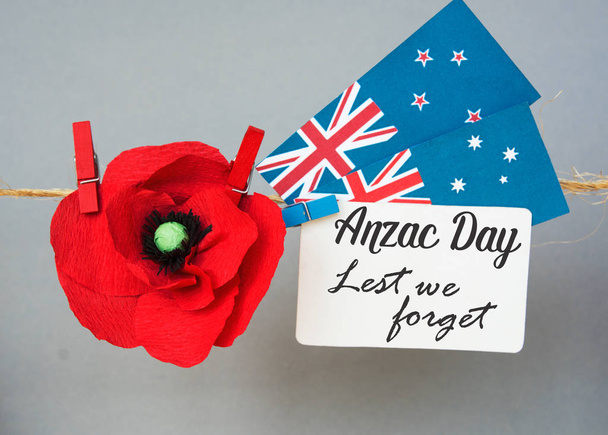 anzac day - Australian and New Zealand national public holiday - Photo, Image