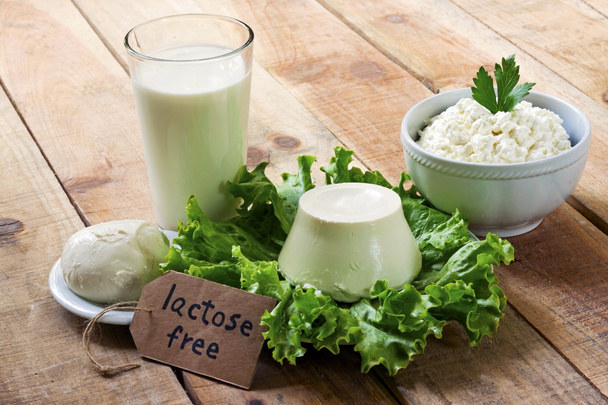 laktózy - potraviny s pozadím - Fotografie, Obrázek