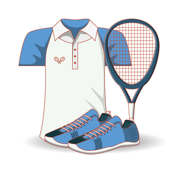 tennis miesten vaatteet kuvake
 - Vektori, kuva