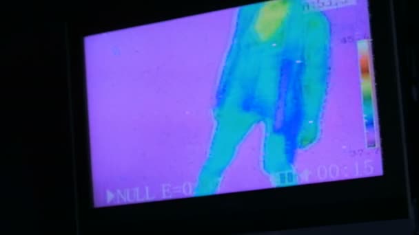 Термографическая камера вид женщины
 - Кадры, видео