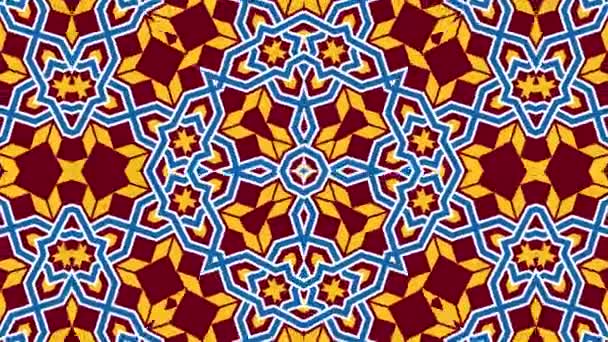 Caleidoscoop naadloze loops reeks mandala patronen abstract veelkleurige beweging grafische achtergrond. Ideaal voor yoga, clubs, toont - Video