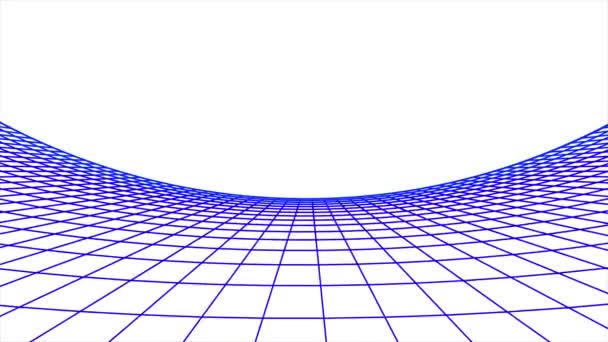 レトロなサイバー スペース グリッド純多角形ワイヤ フレーム風景シームレス ループ飛ぶ図面モーション グラフィックス アニメーション背景新しい品質ビンテージ スタイル クールな素敵な美しい 4 k のビデオ映像 - 映像、動画