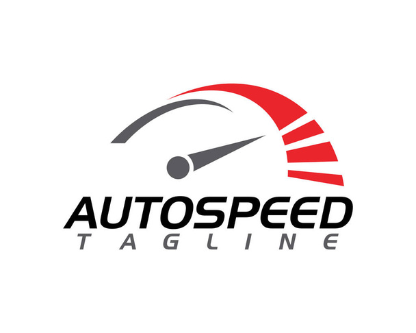 snelheid Auto auto Logo sjabloon - Vector, afbeelding