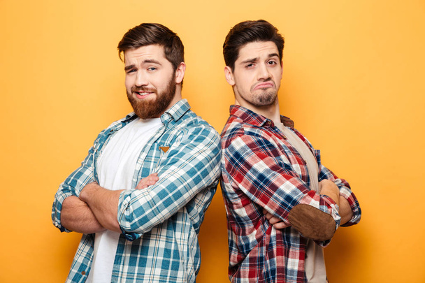 Portrait of a two confident young men - Foto, afbeelding