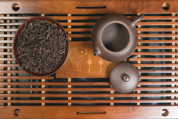 Китайская чайная церемония, Пуэр чай в ассортименте
 - Фото, изображение