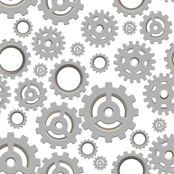 Seamless gear pattern. Vector illustration - Vector, Image