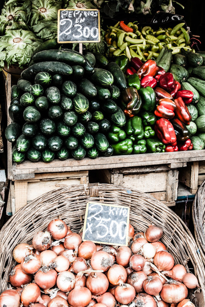 φρέσκα λαχανικά αγορά στη Χιλή - Φωτογραφία, εικόνα