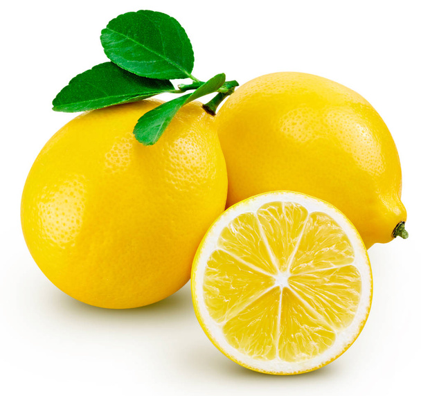 lemon fruit leaf - Фото, зображення