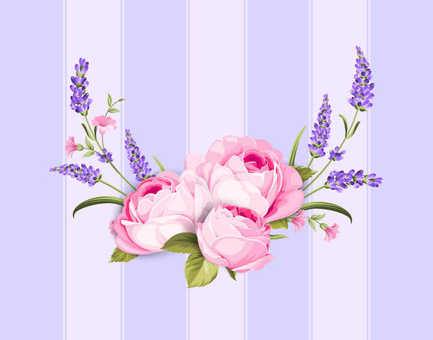 Spring flowers bouquet. - Vector, Image