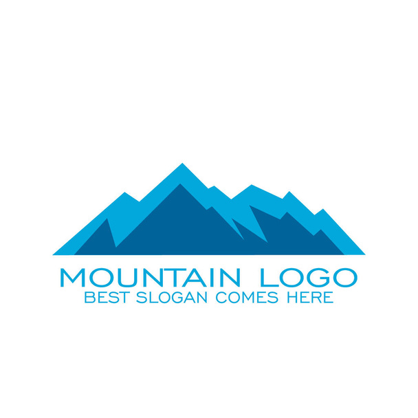 Дизайн горного логотипа, шаблон концепции силуэта, векторные иконки
. - Вектор,изображение