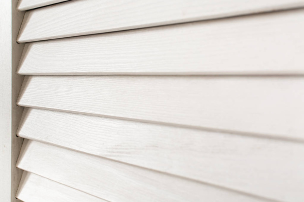 White wooden blinds - Foto, afbeelding