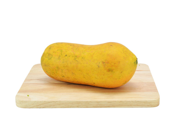 Papaya isoliert auf weißem Hintergrund - Foto, Bild